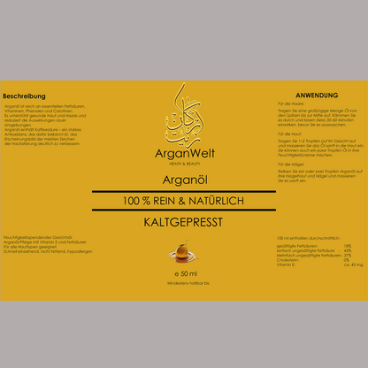Arganöl 50ml – Natürliche Pflege aus Marokko